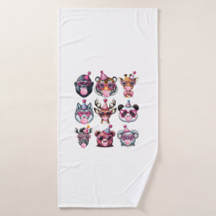 Zoo Animals Birthday Party Wildlife Lovers Boys Gi Bath Towel