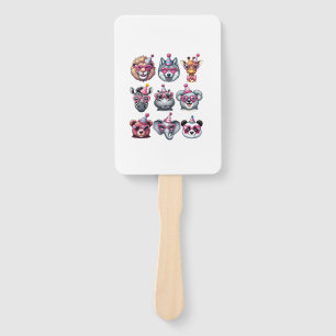 Zoo Animals Birthday Party Wildlife Lovers Boys Gi Hand Fan