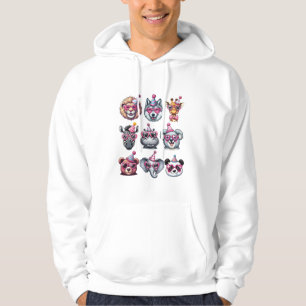 Zoo Animals Birthday Party Wildlife Lovers Boys Gi Hoodie