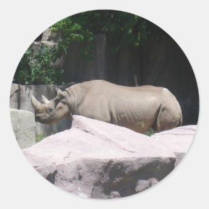 Zoo Animals Classic Round Sticker