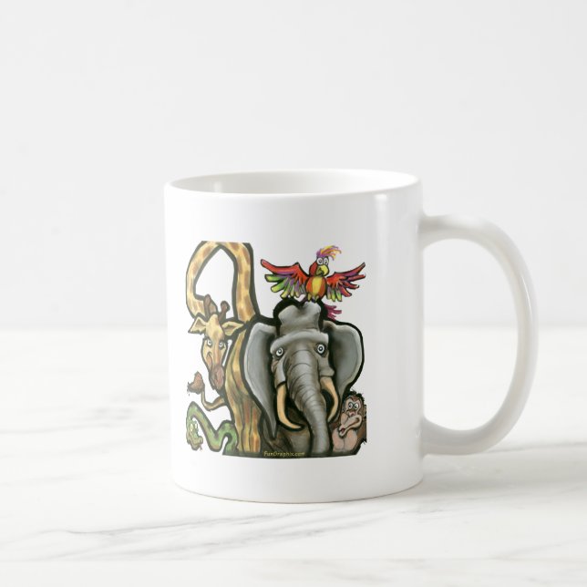Zoo Animals Coffee Mug (Right)