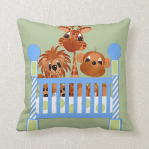 Zoo Animals, Crib, Baby Pillow
