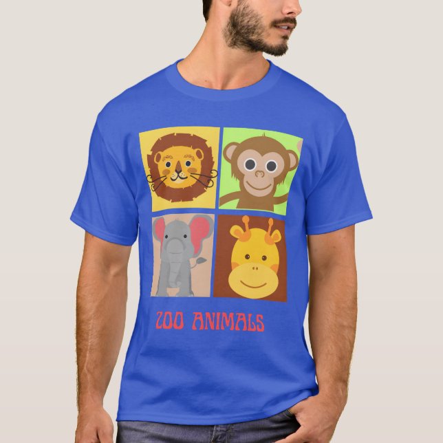 zoo animals family T-Shirt (Front)