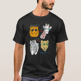 Zoo Animals Gang Cool Boys Graphic Girls Novelty W T-Shirt