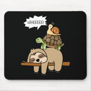 Zoo animals gift snail turtle sloth performance mouse pad