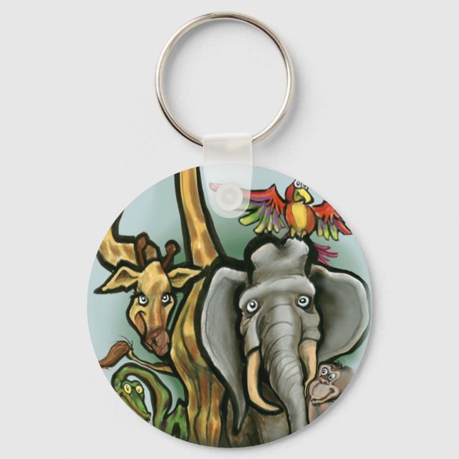 Zoo Animals Keychain (Front)