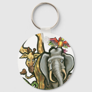 Zoo Animals Keychain