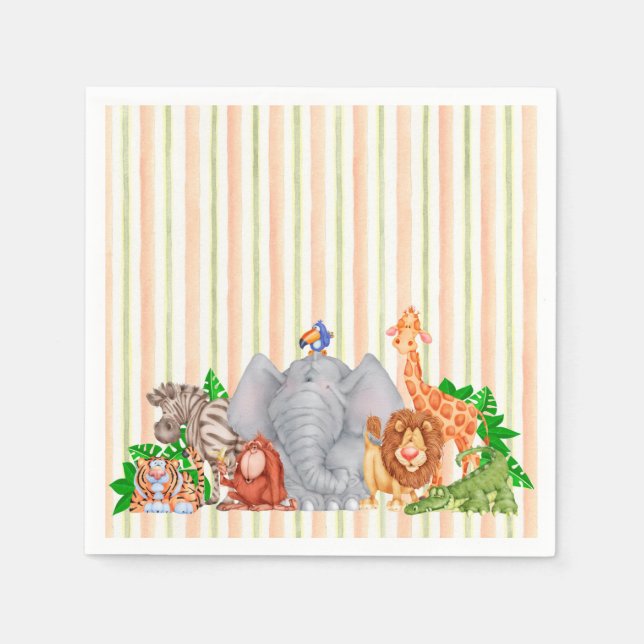 Zoo Animals - Napkins (Front)