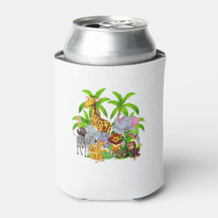 Zoo Animals Safari Wildlife Birthday Party A Day A Can Cooler