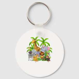 Zoo Animals Safari Wildlife Birthday Party A Day A Keychain
