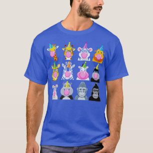 Zoo Animals Wildlife Birthday Party Zoo Day Animal T-Shirt