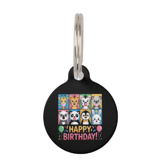 Zoo Animals Wildlife Birthday Party Zoo Day Funny Pet Tag