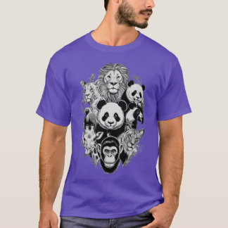 Zoo Animals Wildlife Birthday Party Zoo girl T-Shirt