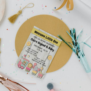 Zoo Baby shower Invitation