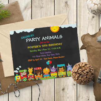 Zoo Birthday Invitation