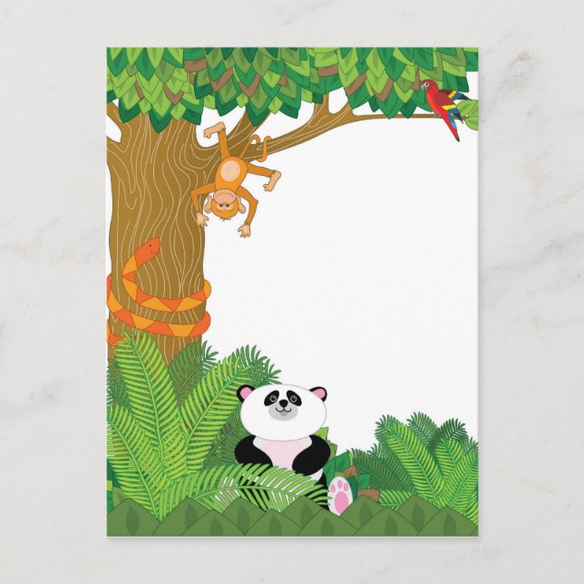 Zoo Border Postcard (Front)