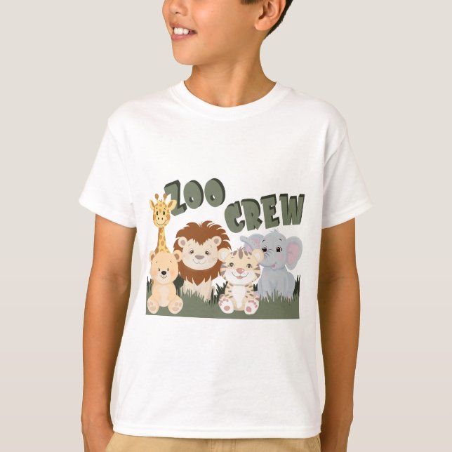 Zoo Crew Kids Animal T-Shirt (Front)