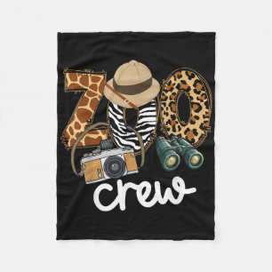 Zoo Crew Leonard Safari Animal Kingdom Zoo Keeper Fleece Blanket