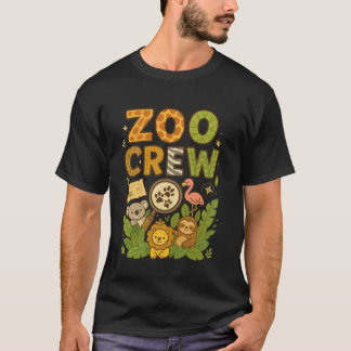 Zoo Crew Safari Animal Cute Jungle School Field Tr T-Shirt