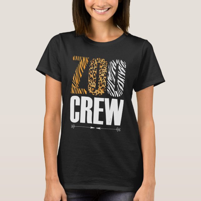 Zoo Crew Safari Zoologist Animals T-Shirt (Front)