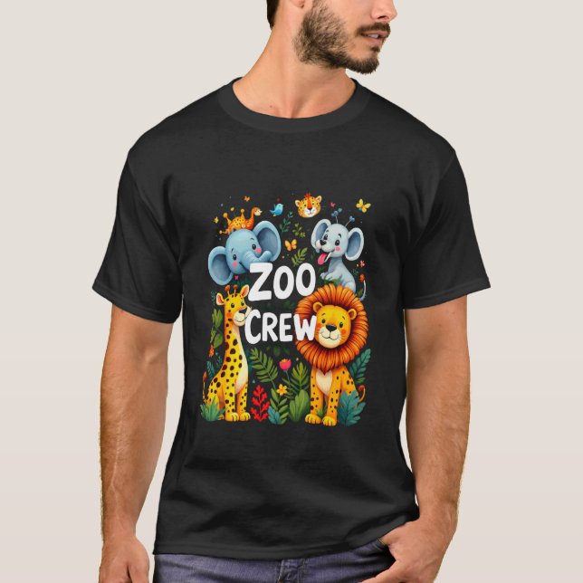 Zoo CREW Zoo Animals 1 T-Shirt (Front)