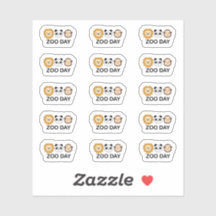 Zoo Day Reminder Cute Wild Animals Visit Planner