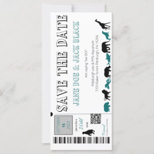 Zoo Enregistrer la date Invitation