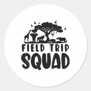 Zoo Field Trip Shirt For Teachers, Students Chaper Classic Round Sticker