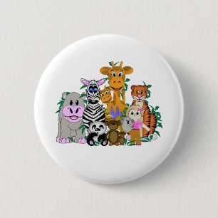 ZOO Girl 2 Inch Round Button