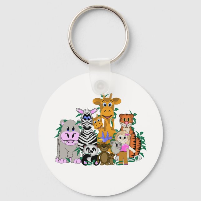 ZOO Girl Keychain (Front)