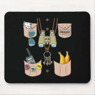 Zoo Keeper Costume Fun Halloween Boys Girls Zookee Mouse Pad