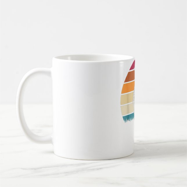 Zoo Keeper Gift Idea Antarctica Animal Retro Pengu Coffee Mug (Left)