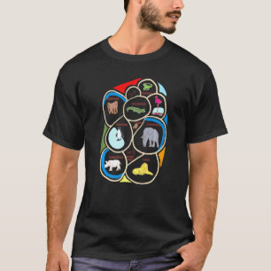Zoo Park Map Animals Boys Graphic Girls Novelty Wo T-Shirt