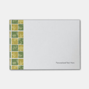 zoo themed pattern post-it notes