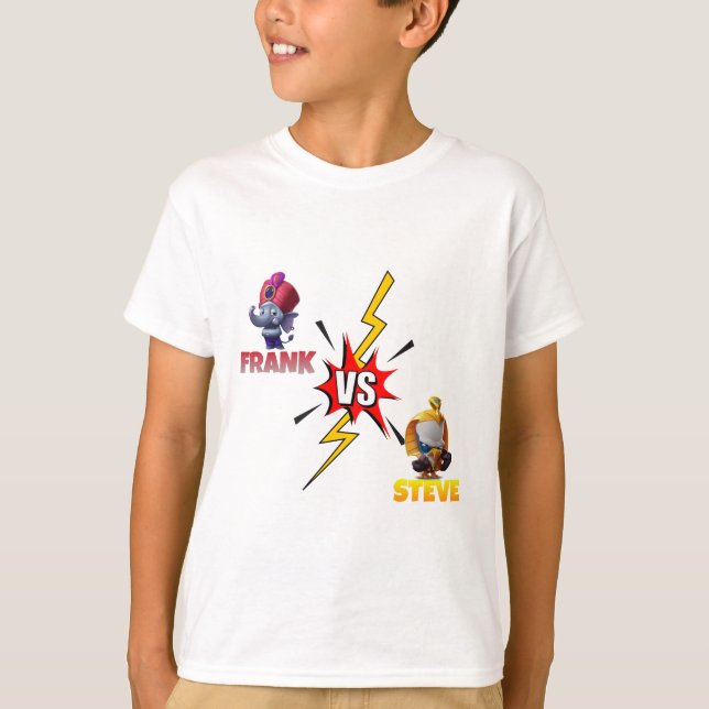 Zooba game frank vs Steve  T-Shirt (Front)