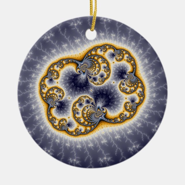 Zooh - Fractal Ceramic Ornament (Front)