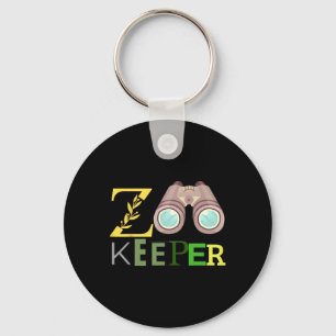 Zookeeper Animals Zoo Wildlife Love Safari Hallowe Keychain