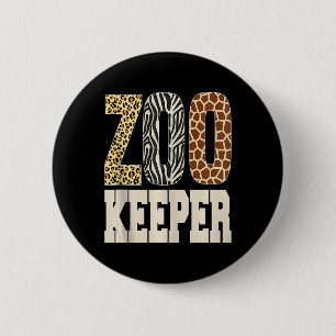 Zookeeper Animals Zoo Wildlife Lover Safari Savann 2 Inch Round Button