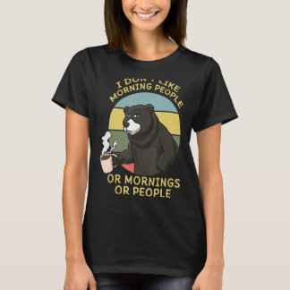 Zookeeper Coffee Drinker Caffeine Wildlife Bear T-Shirt