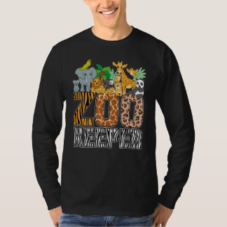 Zookeeper Costume Zebra Wild Print African Animal T-Shirt