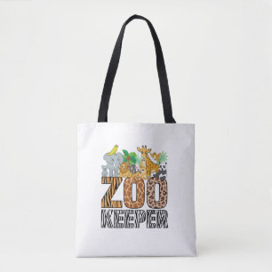 Zookeeper Costume Zebra Wild Print African Animal Tote Bag
