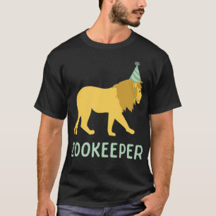 Zookeeper Lion Birthday , AdultKids Lion Party Ani T-Shirt