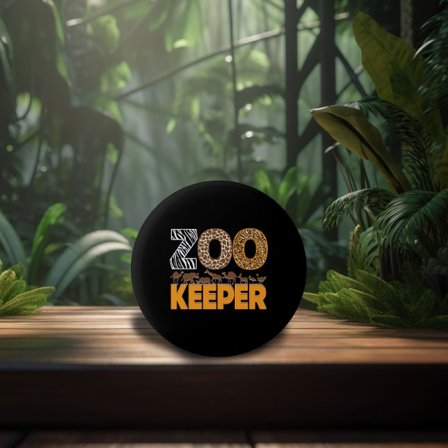 Zookeeper Zoo Animal Explorer Fun Safari Jungle 2 Inch Round Button (Creator Uploaded)