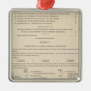 Zoological Geography Carnivora Metal Ornament