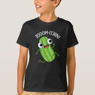 Zoom-cchini Funny Zucchini Pun Dark BG T-Shirt