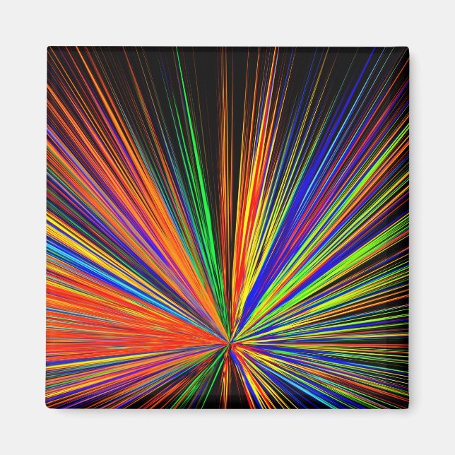 Zoom Colour Boom Rainbow Multicolor Magnet (Front)