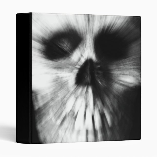 Zoom Effect Skull 1" Photo Album Binder (Front/Spine)