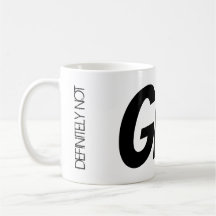 Zoom Meeting Tea Mug "Definitely Not GIN!"