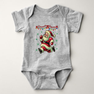 Zoomie Santa Christmas Baby Bodysuit
