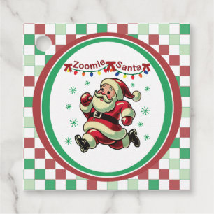 Zoomie Santa Christmas Favour Tags